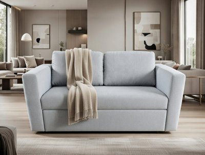DS Living The Brenta 2 Seater Slide Storage Sofa In GreySilver Or Navy from B&Q
