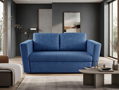 DS Living The Brenta 2 Seater Slide Storage Sofa In GreySilver Or Navy from B&Q