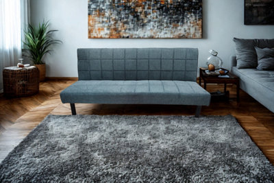 DS Living The Tivona 2 Seater Sofa Bed In GreySilver Or Navy from B&Q