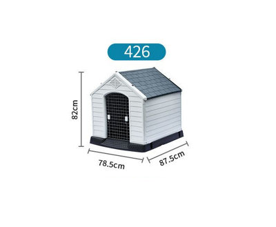 B&Q -  Plastic Pet Kennel IndoorOutdoor Pet Shelter 426 With Door