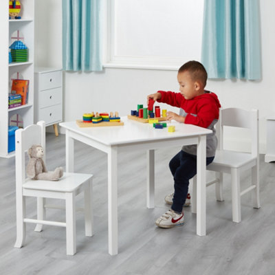 Liberty House Toys White Wooden Table And Chair Set from B&Q