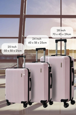 Groundlevel Cosmic Hard Shell 3 Piece Luggage Set from B&Q