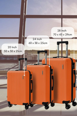 Groundlevel Cosmic Hard Shell 3 Piece Luggage Set from B&Q