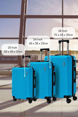 Groundlevel Cosmic Hard Shell 3 Piece Luggage Set from B&Q