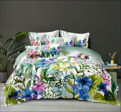 B&Q -  Trixie Floral Printed Duvet Set