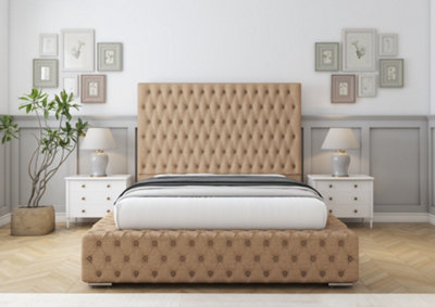 Comfort Beds Ambassador Mink Plush Bed Frame With Mattress from B&Q