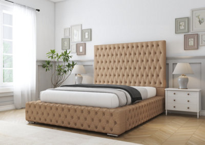 Comfort Beds Ambassador Latte Dumfries Bed Frame With Mattress from B&Q