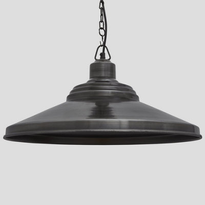 Industville Brooklyn Giant Step Pendant18 InchPewterPewter Chain Holder from B&Q