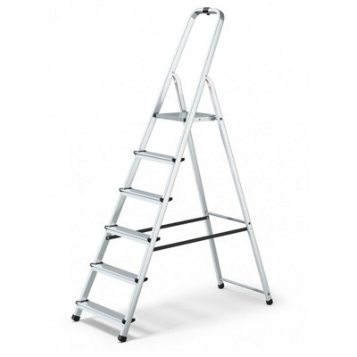Abbey Aluminium Platform Step Ladder6 Tread