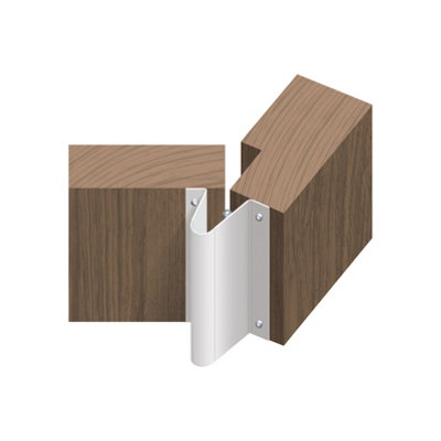 B&Q - EaiFinger Protector Rear Side Door Hinge Edge Guard For Little Finger Protection1950mmWhite