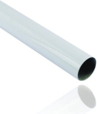 EaiHanging Wardobe Rail1829mm X 25mmWhite from B&Q