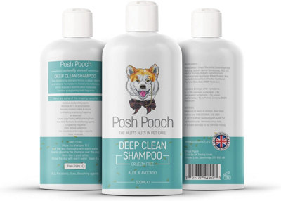 Posh Pooch Deep Clean Dog Shampoo & Conditioner For Smelly Dirty Dogs & Puppies 3 In 1 CleaningDeodorising & Moisturising Shampoo from B&Q