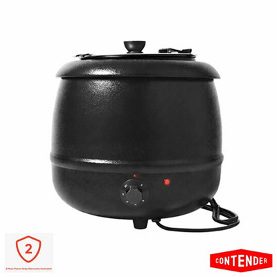 Contender Ebw031 Soup Kettle 10L Black Commercial Food Warmer Adjustable Thermostat Wet Heat Catering Buffet 400W from B&Q