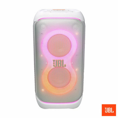 Jbl Partybox Stage 320 White Bluetooth Party Speaker 240W Pro Sound Lightshow 18H Battery Ipx4 Portable Party Speaker from B&Q