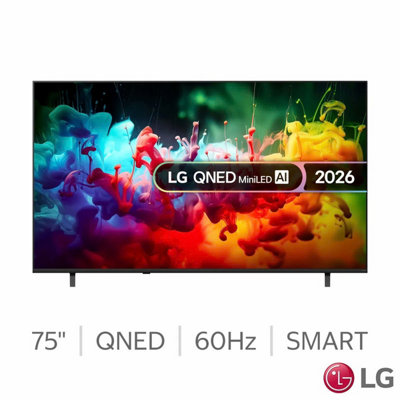 Lg 75Qned70B6A 75 Inch Qned 4K Ultra Hd Smart Tv, Mini Led, Ai Processor 4K Gen9, Hdr10, Hlg, Ai Sound Pro, Webos 26