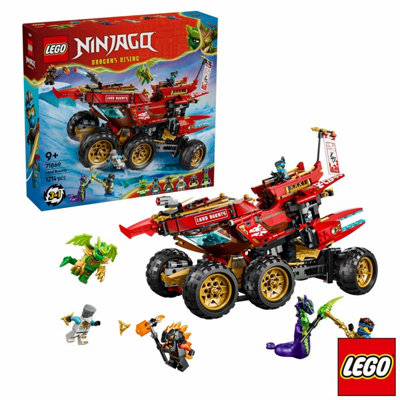 B&Q -  Ninjago Land BountyModel 71869 (9+ Years) 3-In-1 Vehicle Set 1214 Pieces Dragons Rising Minifigures Lloyd Jay Zane Nya