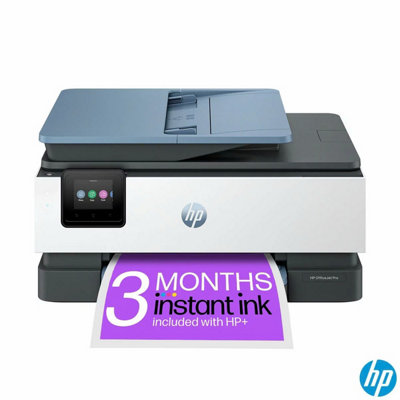 Hp Officejet Pro 8125E A4 All-In-One Printer, Print Scan Copy Fax, 20Ppm, Duplex, Wi-Fi, Hp+, Instant Ink, White