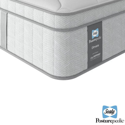 Sealy Posturepedic Elevate Medley Plush Mattress, Soft Comfort, Alignsupport Pocket Springs, Comfortcore, King