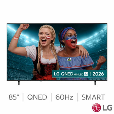 Lg 85Qned70B6A 85 Inch Qned 4K Ultra Hd Smart Tv, Ai Processor Gen9, Hdr10, Ai Sound Pro, Webos 26, Black