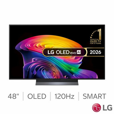 Lg Oled48C65La 48 Inch Oled 4K Ultra Hd Smart Tv, Ai Processor Gen3, Dolby Vision, 165Hz Vrr, Webos 26, Black