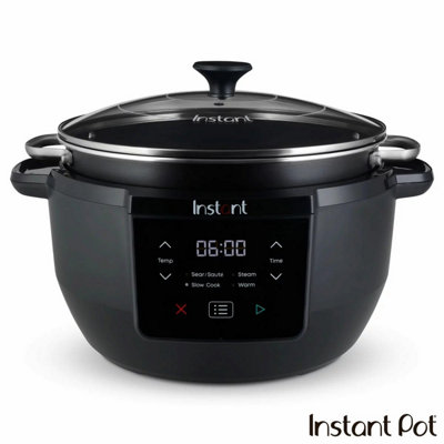 Instant Pot Superior 7.1L Slow Cooker, 4-In-1 Multi Cooker With Steam, Sauté/sear, Keep Warm Functions, Pfas-Free Inner Pot, Black