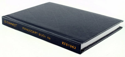 Q-Connect Feint Ruled Casebound Notebook 192 Pages A6 from B&Q
