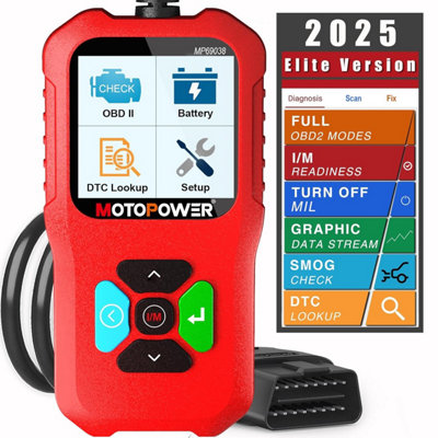 Motopower Mp 69038 Car Obd 2 Scanner Code Reader Engine Fault Can Diagnostic Scan ToolEdition from B&Q