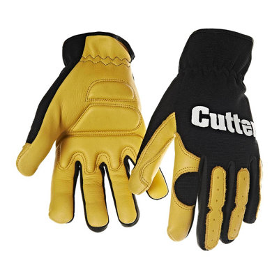 Cutter Strimmer & Trimmer Reduced Vibrations Safety Work GlovesDeerskin Leather Enhanced Durabilitysize L from B&Q