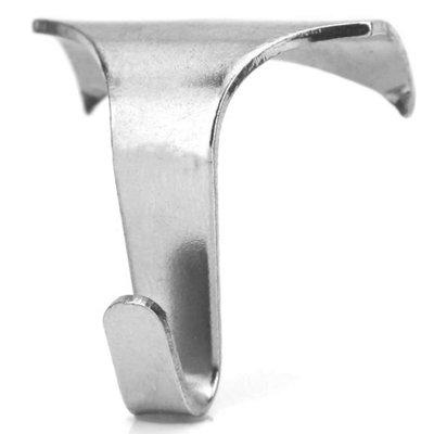Stas Molding Hooks For Picture Rails Pack Of 10 Chrome/silver from B&Q