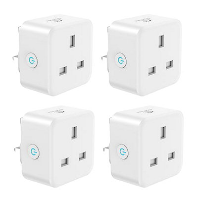 Eightree Smart Plug With Energy Monitoring13 A Plugs That Work AlexaGoogle HomeSmartthingsWireless Remote Control Timer from B&Q
