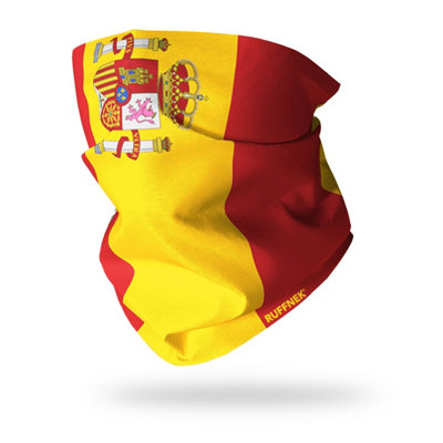 Ruffnek Flag Of Spain Snood Scarf Multifunctional Neck Gaiter For RunningCyclingHikingCamping And Travel from B&Q