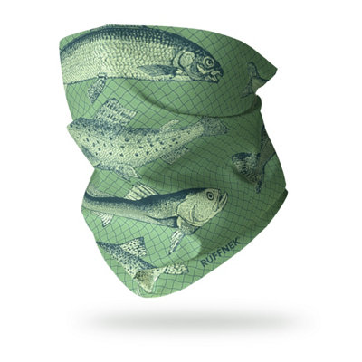Ruffnek Vintage Trout Fishing Snood Neck Gaiter Multi  Scarf Bandana For FishingCamping And Travel from B&Q