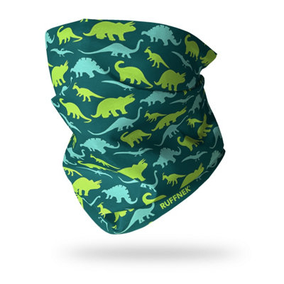 Ruffnek Green Dinosaurs Snood Scarf Multifunctional Neck Gaiter For HikingCamping And Travel from B&Q