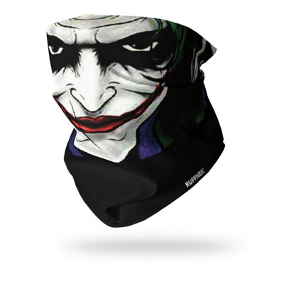 Ruffnek Joker Face Mask Snood Multifunctional Neck Gaiter For MotorbikesSkiing And Workwear
