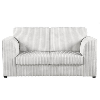 Furnishings For Less UK Luxor Jumbo Cord Fabric 2 Seater SofaFullback Silver from B&Q