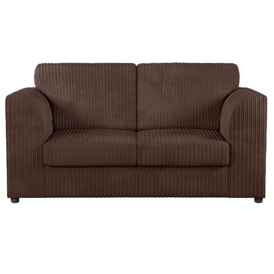 Furnishings For Less UK Luxor Jumbo Cord Fabric 2 Seater SofaFullback Chocolate from B&Q