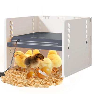  - Chick Brooder Heating Plate10 X 10 Adjustable Height And Angle Incubator LampConstant Temperature Chicken Coop On Three