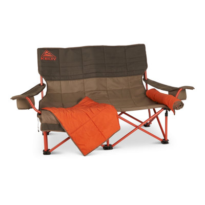 B&Q -  Low-Loveseat Double Camping ChairBungee Cord/beluga