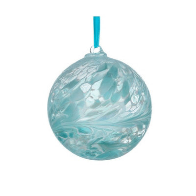 Sienna Glass Blue Friendship Ball Pastel 10Cm