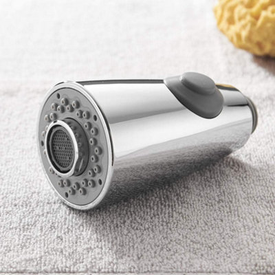 Heable Sleek Replacement Kitchen Tap Pull Out Spray Shower Head 2 Function Chrome from B&Q
