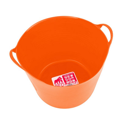 Red GorillaGorilla Tub Large 38LFlexible Heavy-Duty Ldpe Utility Tub For DiyBuilding & Site WorkOrange from B&Q