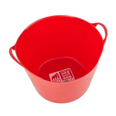 Red GorillaGorilla Tub Large 38LFlexible Heavy-Duty Ldpe Utility Tub For DiyBuilding & Site WorkRed from B&Q