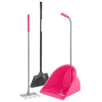 Red GorillaTidee Companion SetHeavy-Duty Yard & Stable Clean-Up Tool Set With Scoop And Rake from B&Q