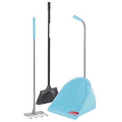 Red GorillaTidee Companion SetHeavy-Duty Yard & Stable Clean-Up Tool Set With Scoop And Rake from B&Q