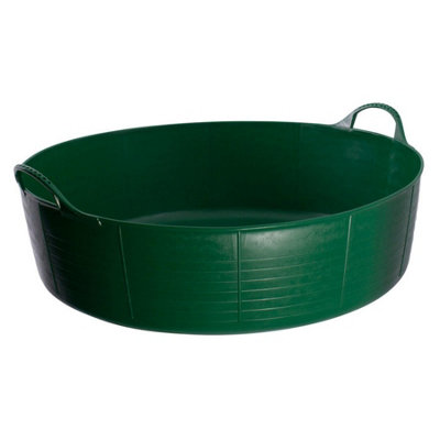 Red Gorilla Tubtrug Flexible Large Shallow 35 Litre For Water Food Bucket Green from B&Q