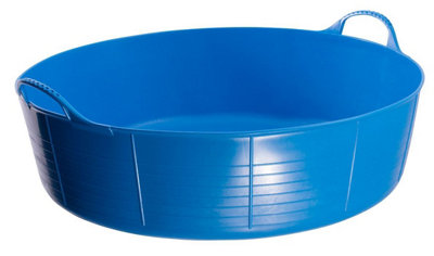 Red Gorilla Tubtrug Flexible Large Shallow 35 Litre For Water Food Bucket Blue from B&Q