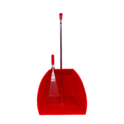 Red GorillaBig Tidee™ Scoop & Rake SetHeavy Duty StableYard & Garden Cleaning ToolLightweight Durable Design from B&Q