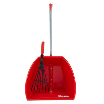 Red GorillaBig Tidee With Short Super RakeHeavy-Duty Yard & Stable Clean-Up Scoop And Rake Set from B&Q