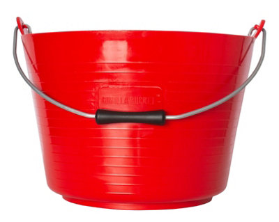 Red GorillaGorilla Bucket 22LHeavy-Duty Hdpe Utility Bucket For DiyBuilding & Site Work from B&Q