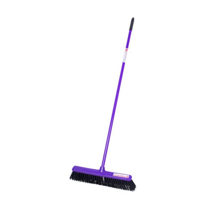 Red Gorilla 50Cm Wide Head Broom With ScraperAnti-ClogWet & Dry Use from B&Q